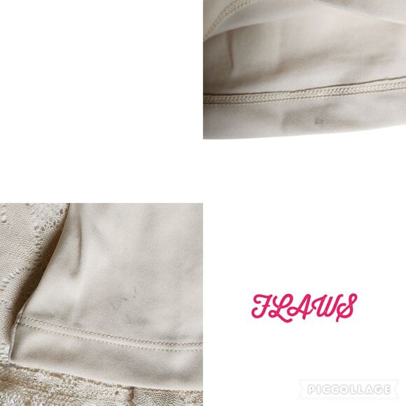 No Boundaries Cream Floral Lace Overlay Short Sleeve Mini Dress Sz S - Picture 8 of 11